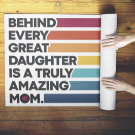 Niedlicher Entwurfstext für den Muttertag Yogamatte