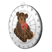 NIEDLICHER ENTZÜCKENDER TEDDY-BÄR DARTSCHEIBE (Vorderseite rechts)