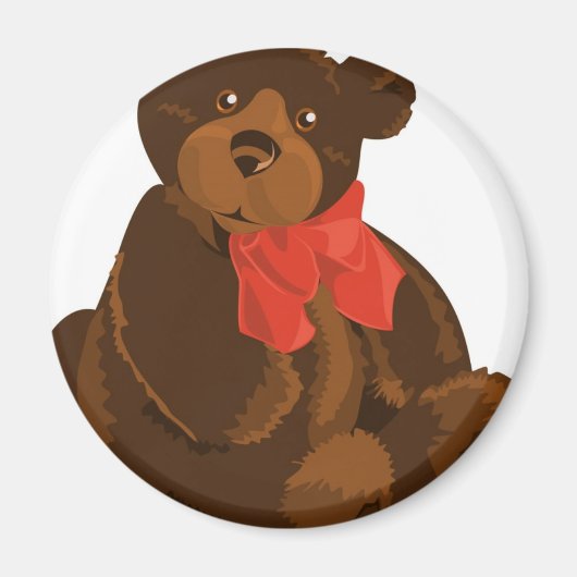 NIEDLICHER ENTZÜCKENDER TEDDY-BÄR MAGNET (Vorne)