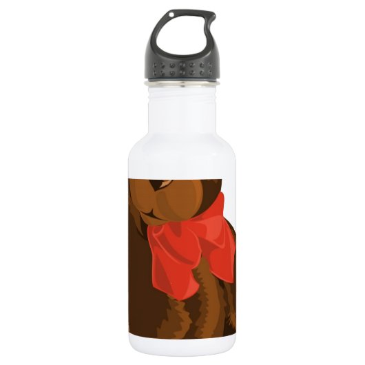 NIEDLICHER ENTZÜCKENDER TEDDY-BÄR TRINKFLASCHE (Vorderseite)
