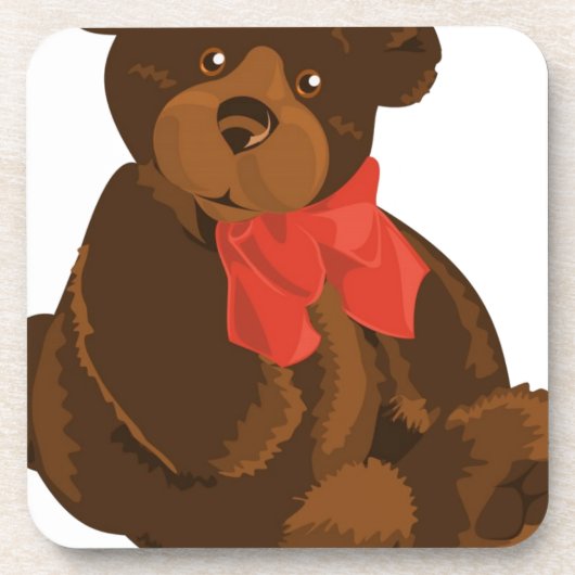 NIEDLICHER ENTZÜCKENDER TEDDY-BÄR UNTERSETZER (Vorderseite)