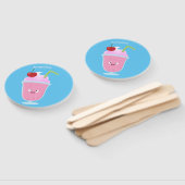 Niedlicher Erdbeereis Sundae Cartoon Fächer (Non-assembled)