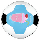 Niedlicher Erdbeereis Sundae Cartoon Fußball (Gedreht)
