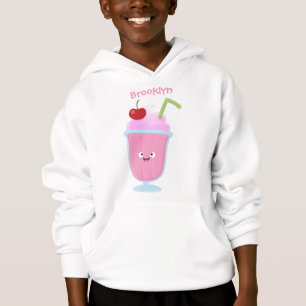Niedlicher Erdbeereis Sundae Cartoon Hoodie