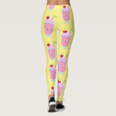 Niedlicher Erdbeereis Sundae Cartoon Leggings (Rückseite)