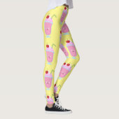Niedlicher Erdbeereis Sundae Cartoon Leggings (Rechts)