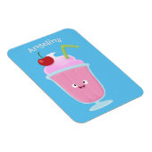 Niedlicher Erdbeereis Sundae Cartoon Magnet (Rechte Seite)