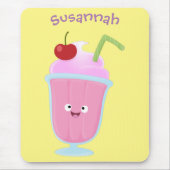 Niedlicher Erdbeereis Sundae Cartoon Mousepad (Vorne)