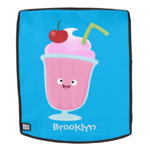 Niedlicher Erdbeereis Sundae Cartoon Rucksack
