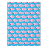 Niedlicher Erdbeereis Sundae Cartoon Tischdecke (Vorderseite)