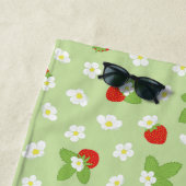 Niedlicher Erdbeeren Individuelle Name Sommer Strandtuch (Beispiel)