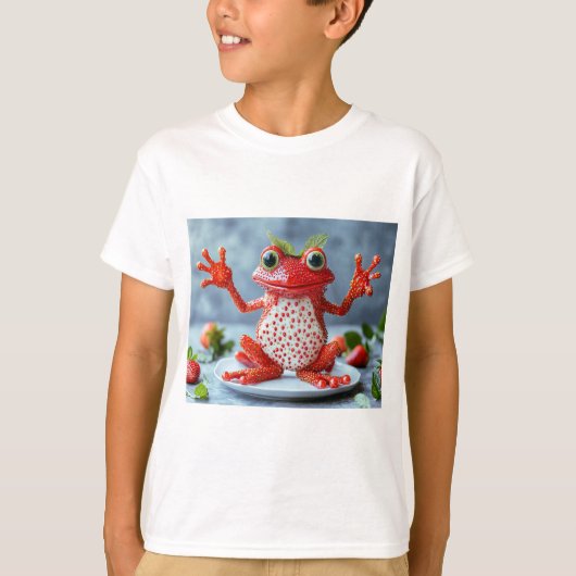 Niedlicher Erdbeerfrosch T-Shirt (Vorderseite)