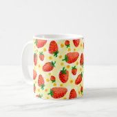 Niedlicher Erdbeerkaffee Kaffeetasse (Vorderseite Links)