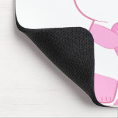 Niedlicher Erdbeerrosa Kawaii Pandabär Mousepad (Ecke)