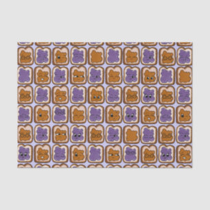 Niedlicher Erdnussbutter und Jelly-Tissue Seidenpapier