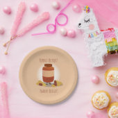 Niedlicher Erdnussbutterfass| Papierplatte Pappteller (Party)