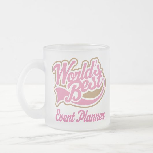 Niedlicher Ereignis-Planer Mattglastasse (Links)