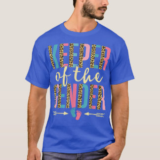 Niedlicher Erhalt der Gender Leopard Gender Reveal T-Shirt