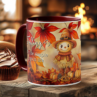 Niedlicher Erntedank der Magie im Herbst Kaffeetasse
