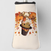 Niedlicher Erntedank Dinosaurier Golf Headcover (Rotieren 90)