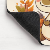 Niedlicher Erntedank Dinosaurier Mousepad (Ecke)