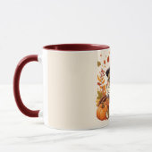 Niedlicher Erntedank Dinosaurier Tasse (Links)