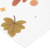 Niedlicher Erntedank Dinosaurier Tischdecke (Schrägansicht)