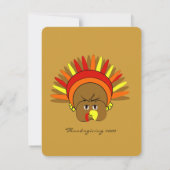 Niedlicher Erntedank Einladung (Rückseite)