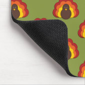 Niedlicher Erntedank Fall Türkei Muster Mousepad (Ecke)
