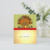 Niedlicher Erntedank Flyer Feiertagskarte (Stehend Vorderseite)