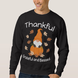 Niedlicher Erntedank Gnome Herbstgome fallen Pumpk Sweatshirt