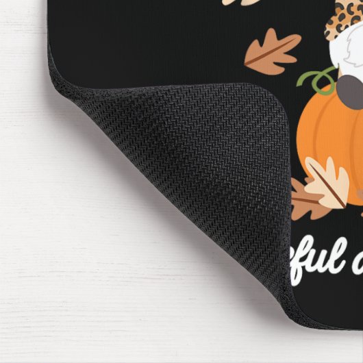 Niedlicher Erntedank Gnome Leopard Gnomes Fall Pum Mousepad (Ecke)