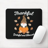 Niedlicher Erntedank Gnome Leopard Gnomes Fall Pum Mousepad (Mit Mouse)