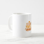 Niedlicher Erntedank Herbst dicker Oberschenkel un Kaffeetasse (Vorderseite Links)