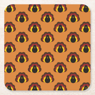 Niedlicher Erntedank Herbst Urlaub Türkei Muster Rechteckiger Pappuntersetzer