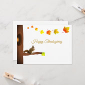 Niedlicher Erntedank Karte (Vorderseite/Rückseite Beispiel)