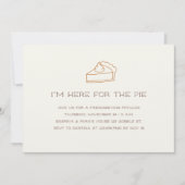 Niedlicher Erntedank Minimalistisch Einladung (Vorderseite)