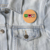 Niedlicher Erntedank Orange Button (Beispiel)