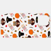 Niedlicher Erntedank Pattern Gobble Danke Case-Mate iPhone Hülle (Rückseite (Horizontal))