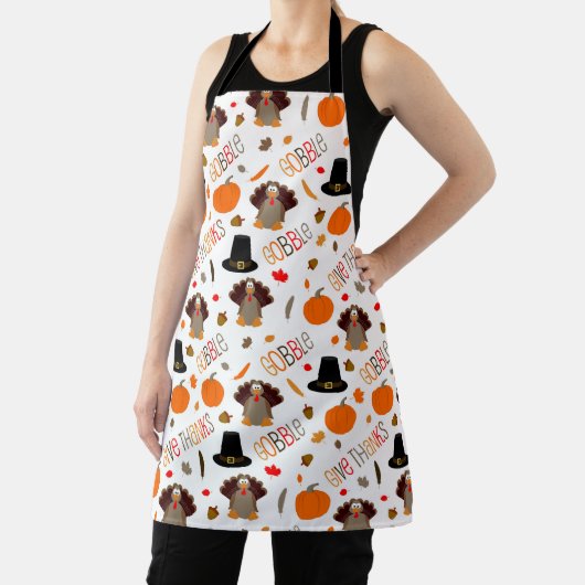 Niedlicher Erntedank Pattern Gobble Danke Schürze (InSitu)