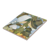 Niedlicher Erntedank Pilgrim wünscht Fliese (Seite)