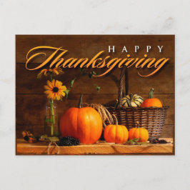 Niedlicher Erntedank Pumpkin Feiertagspostkarte