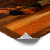 Niedlicher Erntedank Pumpkin Poster (Ecke)