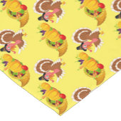 Niedlicher Erntedank-Truthühner Kurzer Tischläufer (Ecke)