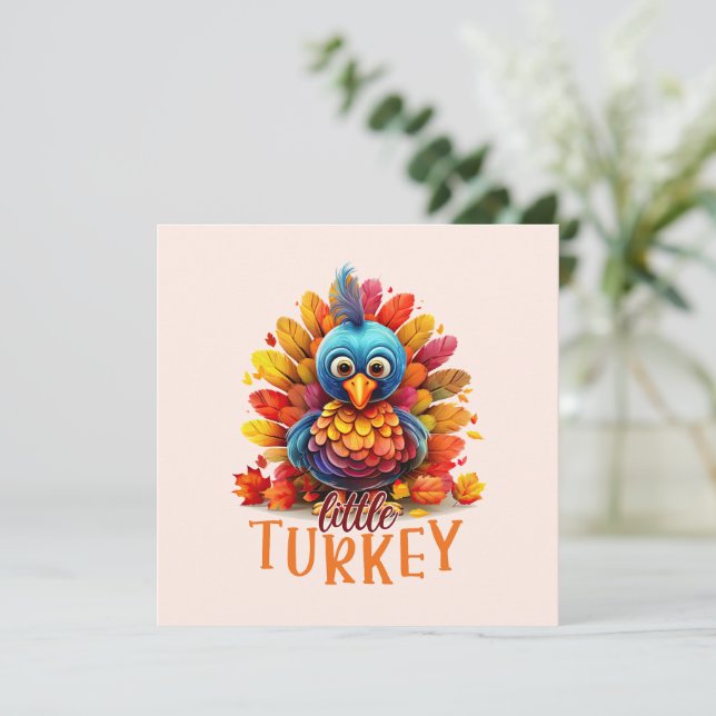 Niedlicher Erntedank Türkei (Stehend Vorderseite)