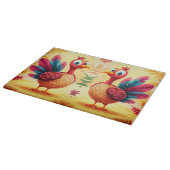 Niedlicher Erntedank - Türkei - Ausschuss Schneidebrett (Ecke)