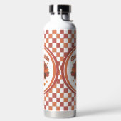 Niedlicher Erntedank Türkei Cartoon - "Globale Glo Trinkflasche (links)