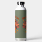 Niedlicher Erntedank Türkei Cartoon - "Globale Glo Trinkflasche (links)