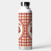 Niedlicher Erntedank Türkei Cartoon - "Globale Glo Trinkflasche (links)