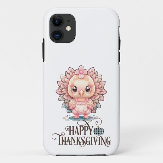 Niedlicher Erntedank Türkei Case-Mate iPhone Hülle (Rückseite)